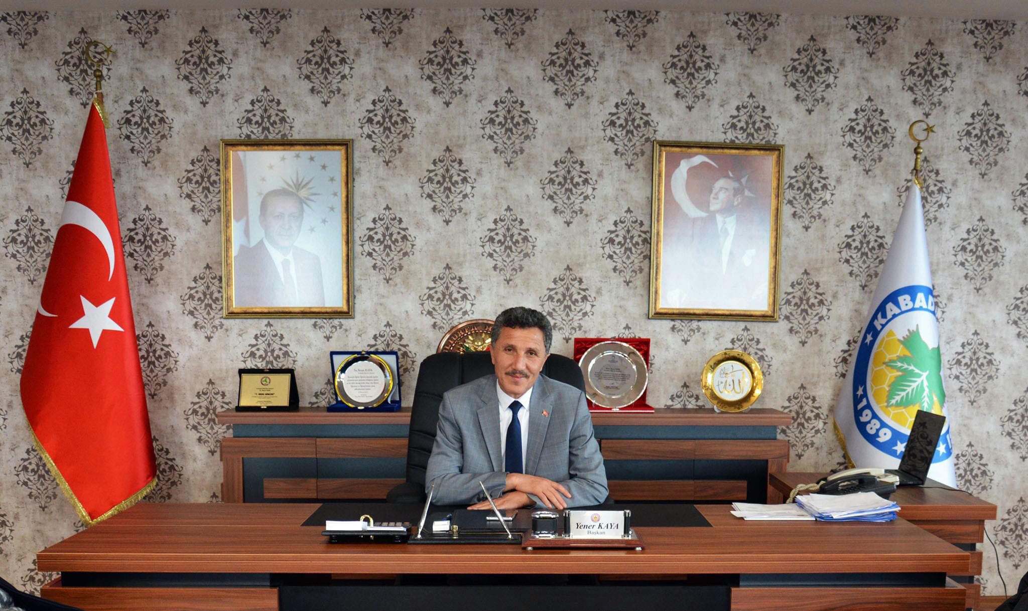Belediye Başkanı Yener Kaya,19 Mayıs Atatürk’ü Anma, Gençlik ve Spor Bayramı mesajı