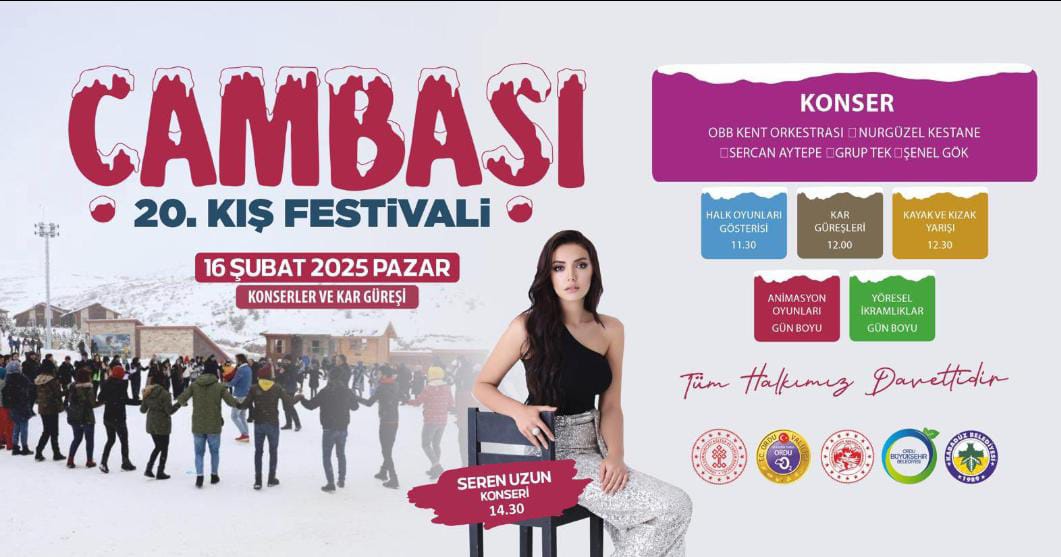 Çambaşı Kar Festivali 16 Şubat Pazar Günü Yapılacak